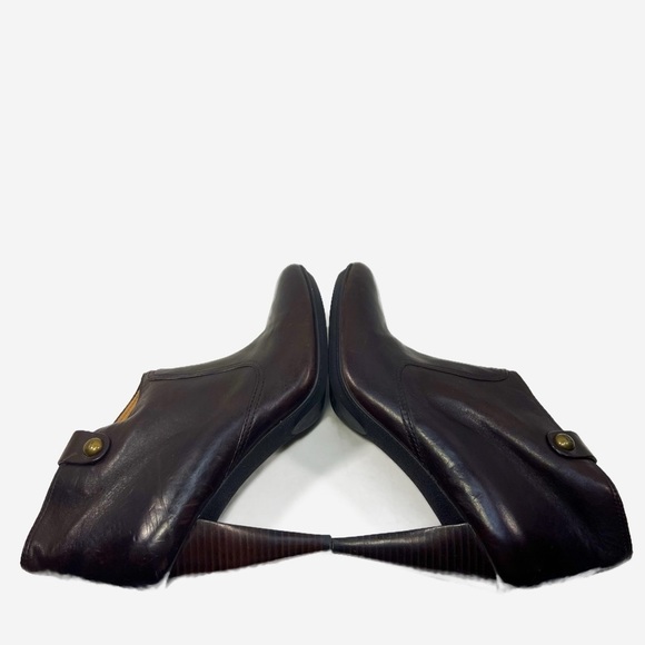 Coach Aliza Ankle Boot Bootie ChestnutBrown Leather Women size 11 - Picture 5 of 10